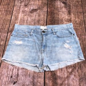 Current Elliott Distressed Short Shorts Size 29